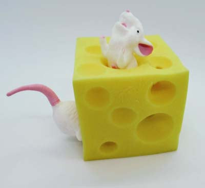 Stretchy mice store and cheese toy